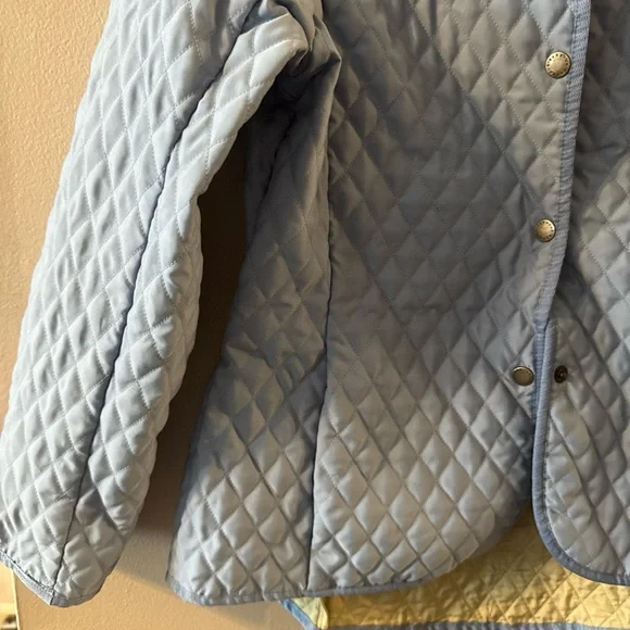 Barbour Women's Flyweight  Quilted Jacket in Blue Lightweight  US Sz 10 Ot - Picture 3 of 12